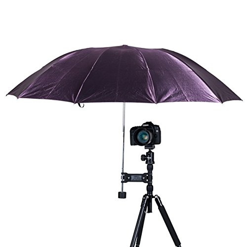 Meking 写真撮影 三脚用 アンブレラ 傘ホルダー クリップ クランプブラケット 雨 屋外写真