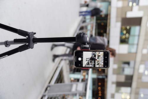 Manfrotto 三脚 スマートフォンアダプター付属 COMPACTライト スマートフォンキット ボール雲台 アルミニウム 4段 ブルー MKSCOMPACTLTBL