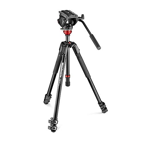 Manfrotto ビデオ三脚 MVH500AHビデオ雲台+レベリング付きアルミ三脚 3段 MVK500190XV