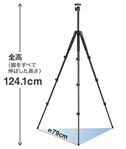 SLIK 三脚 エアリー M100 WQ ダブルクイックシューセット 4段 レバーロック式 自由雲台 脚反転式 107232