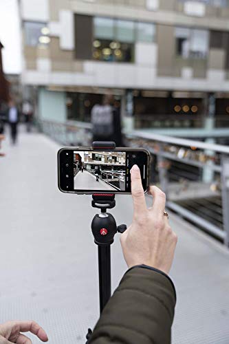 Manfrotto 三脚 スマートフォンアダプター付属 COMPACTライト スマートフォンキット ボール雲台 アルミニウム 4段 ブルー MKSCOMPACTLTBL