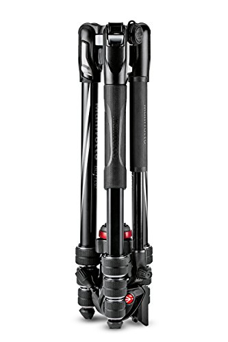 Manfrotto ビデオ三脚 Befreeアドバンス アルミ 4段 フルードビデオ雲台 ツイストロック式T三脚キット ブラック MVKBFRT-LIVE