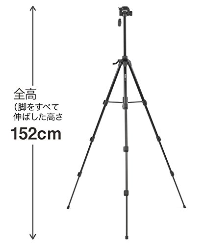 Kenko 三脚 ZF-400 4段 レバーロック式 22mm角型パイプ 3ウェイ雲台 クイックシュー式 520130