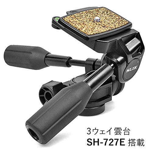 SLIK 三脚 アル・ティム 330 E 3段 レバーロック式 23.4mmAMT合金パイプ 3ウェイ雲台 101919