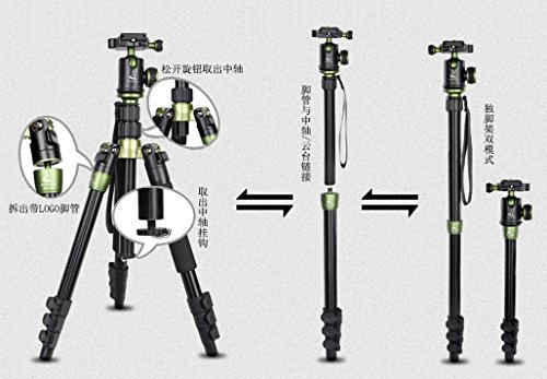 Koolehaoda®ポータブル軽量三脚 4段 中型 、56インチ 三脚・一脚