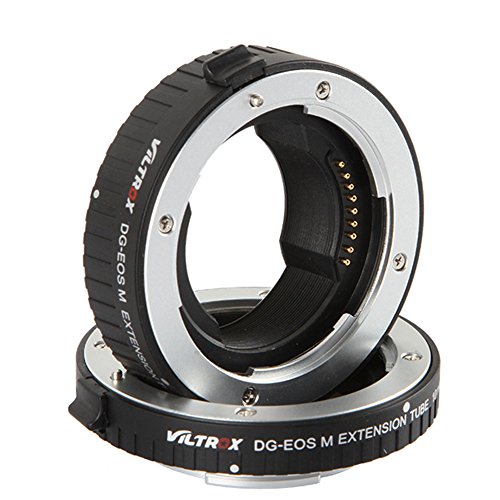 VILTROX DG-EOS M電子AF 接写リング マクロ延長チューブ オートフォーカス AFマイクロレンズ 10mm 16mm エクステンションチューブ リング 自動クローズアップリング DSLRカメラ キヤノンEF-Mマウント レンズ適用