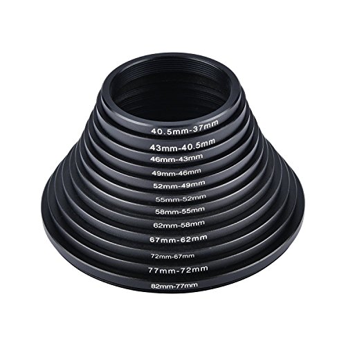 FOTGA カメラレンズフィルターの交換 42mm→43mm　ステップアップリング　 Black 42mm to 43mm Step Up Filter Ring　フィルター径変換アダプター