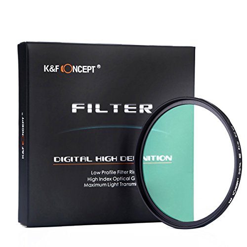 [正規代理店]K&F レンズ保護用 高品質薄枠MC UVフィルター 紫外線吸収・レンズ保護フィルター ドイツ製ガラス仕様 82mm 82mm-mcuv (KFUV)