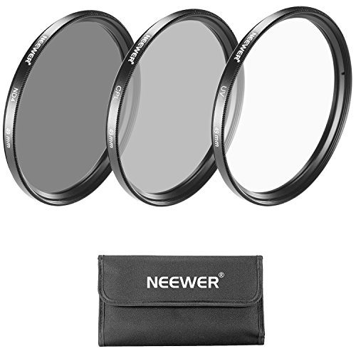 NEEWER 49MMレンズフィルターセット：UVフィルター+CPLフィルター+ND4フィルター+フィルター袋+クリーニングクロス　18-55MM、55-210MM、50MM、16MM、30MMレンズ付きのSony Alpha NEXカメラとCanon EF 50MM f/1.8 STMレンズに対応 【並行輸入品】