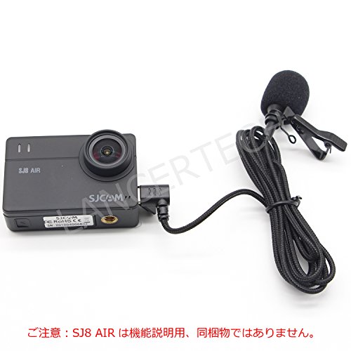 SJCAM 外部クリップ式 外部マイク1.4m Type-C USB SJ8 AIR/SJ8 PLUS/SJ8 PRO スポーツ カメラ アクションカム用