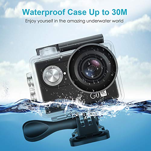 Neewer G0 HD 4Kアクションカメラ12MP 水中カメラ 30mまで水中撮影でき 170度広角スポーツカメラ　2インチスクリーン　USBケーブル、防水ハウジングなど付き 日本語使用可
