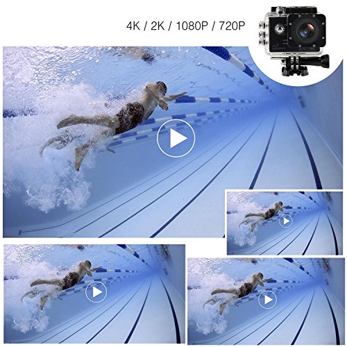 「SJCAM正規品」SJ5000X スポーツカメラ WiFi搭載 30m防水　170度広角レンズ　 4K 1080P 液晶画面　HD動画対応 ハルメット式 バイクや自転車、カートや車に取り付け可能　シルバー …
