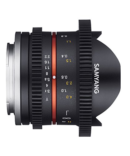 SAMYANG 動画用単焦点魚眼レンズ VDSLR 8mm T3.1 II ソニー αE用 APS-C用