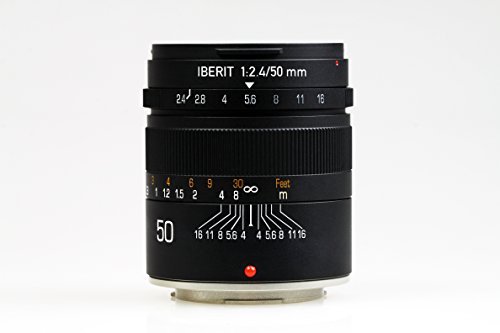 KIPON 単焦点レンズ IBERIT (イベリット) 50mm f / 2.4レンズfor Fujifilm Xレンズ Frosted Black(つや消し ブラック)
