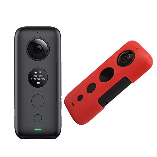 NiceCool Insta360 ONE X 360度アクションカメラ シリコン保護ケース- Insta360 ONE X 専ーケ (赤)