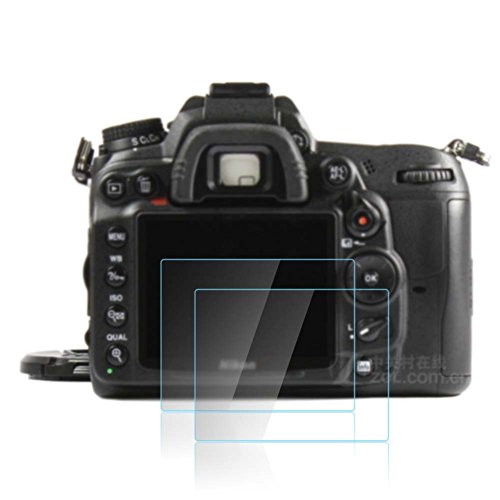 Flyz-JP　2パック強化ガラス ニコンD7000カメラ用液晶保護フィルム（D7000）耐衝撃 耐傷 防汚 防指紋 気泡レス