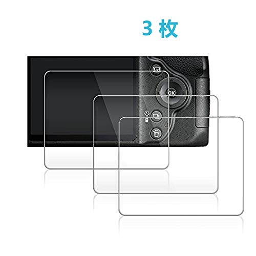 Alovexiong 3枚 For Nikon D3400 D3200 D3300 D3100 強化ガラススクリーンプロテクター9h 硬度 0.3 mm 超薄型液晶カバー抗スクラッチ強化ガラス保護フィルム