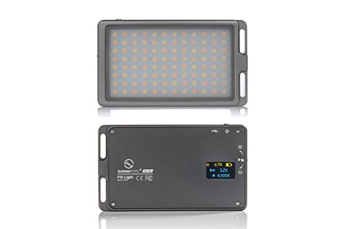 SUNWAYFOTO FL-96 撮影用LEDライト アルミ製 超薄型 3000K～5500K [日本正規代理店品]