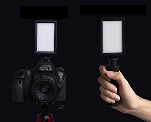ビデオライト 50LED 撮影照明ライト 5600K CRI96 +高演色性 ポケットサイズ 小型 軽量