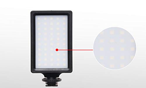 ビデオライト 50LED 撮影照明ライト 5600K CRI96 +高演色性 ポケットサイズ 小型 軽量