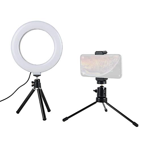 FOMITO LED リングライト 6インチ スマホで撮影、人物の写り等に適用