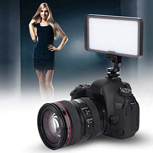 Mugast ビデオライト LED撮影 照明 カメラ ライト 120枚LEDビデオライト3000-5500K 色温度調整機能 回転式ホットシューマウント付き 10W 撮影ライト