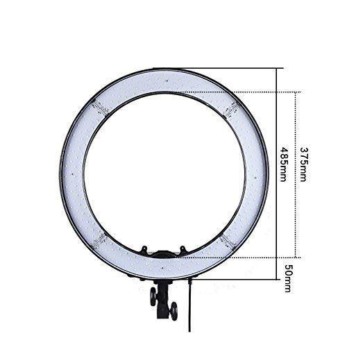 GSKAIWEN 18インチ240 LEDリングライトミラーは、結婚式の写真、美しさの光、夜のビデオのためのスタンド付き美容ライトを作る