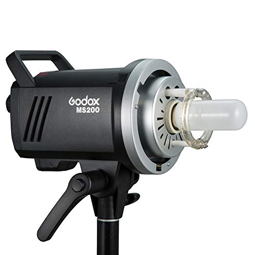 GODOX MS200 200WS 2.4Gワイヤレスリモートコントロールと軽量、コンパクトで丈夫なスタジオフラッシュ、0.1〜1.8Sリサイクル時間、5600±200k色温度