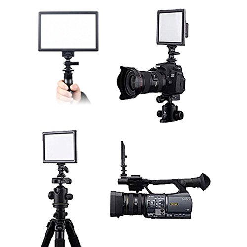 VILTROX L132T ビデオライト 3300K-5600K 撮影 ビデオ デジタル 一眼レフ カメラ用 補助照明 調光 導光板発光 超薄 色温度 調節可能 Canon Nikon Olympus用[並行輸入品]