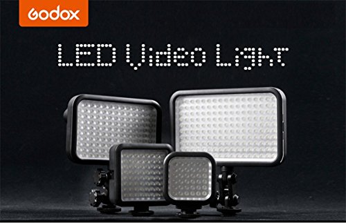 Godox 撮影機材 照明 LED 170 ビデオライト 170球 大光量 補助照明 撮影用ライト 輝度 調整可能 単三電池 8本 供給でき 定常光ライト 一眼レフ カメラ用 三脚 取り付けでき