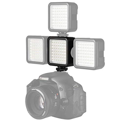 UlanziウルトラブライトLEDビデオライト - DJI OSMO Mobile 2のためのLED 49 超高輝度ポータブルハイパワーパネルビデオライト、LEDライトZhiyun Smooth 4 Gimbals、Canon、Nikon、SONYデジタルDSLRカメラ