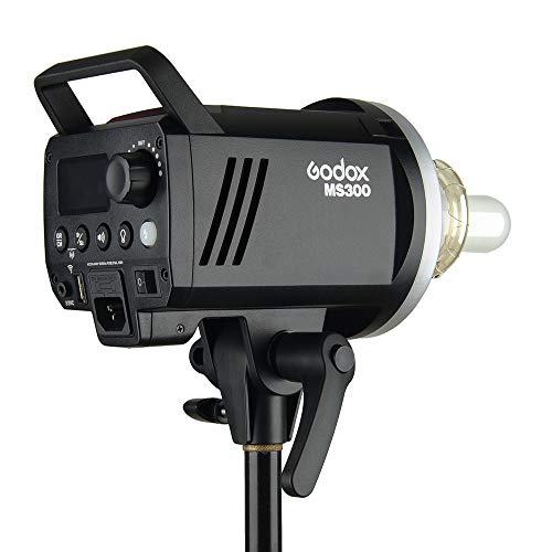 Godox MS300 110V スタジオストロボ GN58 5600±200K 1/32～1/1パワー調整 5％～100％の輝度調整 0.1～1.8sのリサイクルタイム 150Wのモデリングランプ付き Bowensマウント 軽量 持ち運び便利 スタジオ撮影