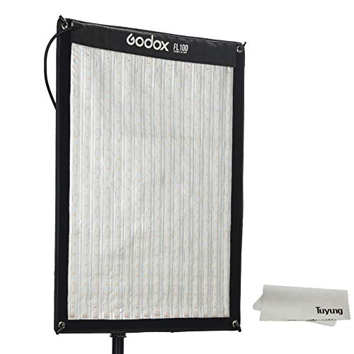 Godox FL100 100W フレキシブルLEDビデオライト ロールクロスランプ+リモコン+ APP付き