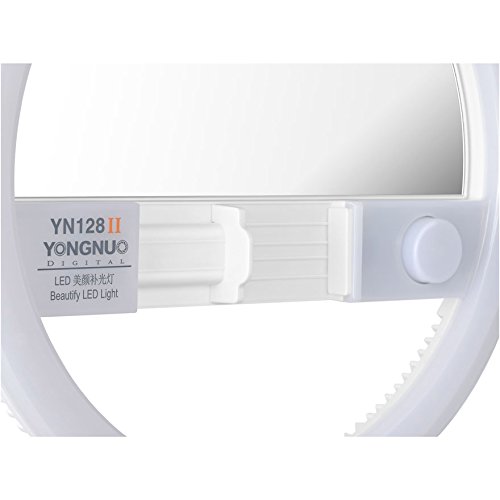 YONGNUO LEDビデオライト YN128II ミラー付き 定常光ライト 二色 3200-5500K 照明・撮影ライト