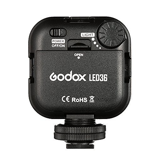 Godox LED36 スマホLEDライト カメラビデオライト 調光可能 複数組み合わせ可能 写真撮り