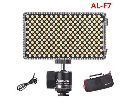 【Aputure正規代理店】Aputure Amaran AL-F7 3200-9500K CRI/TLCI 95+ 15W 256ビーズ LEDパネル オン-カメラ 撮影用ライト 定常光ライト