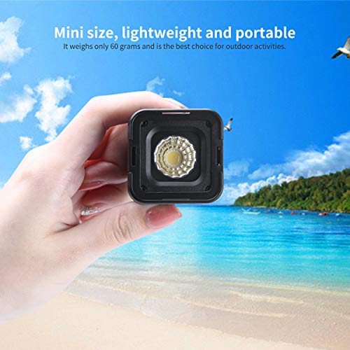 ledビデオライト 充電式 ホットシュー ポケット小型 ビデオカメラ用 撮影照明用 超高演色性 防水IP67 多機能 登山アドベンチャーモバイル写真