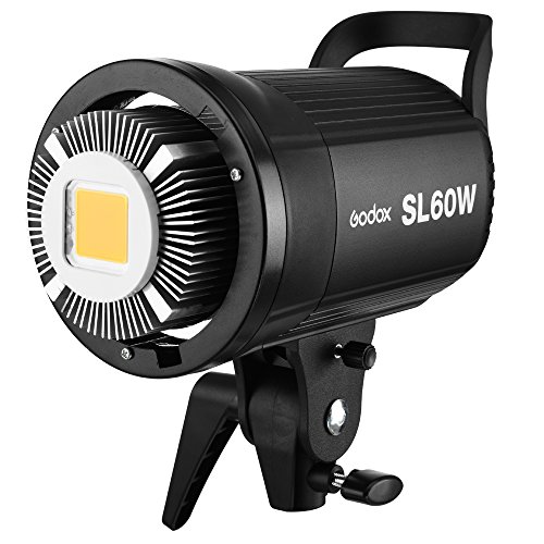 【Godox正規代理店】GODOX SL60W LEDスタジオライト60W 定常光ライト5600±300K リモコン付きBowensマウントビデオ撮影 結婚式の写真撮影 インタビューの照明に適用 (SL-60W)