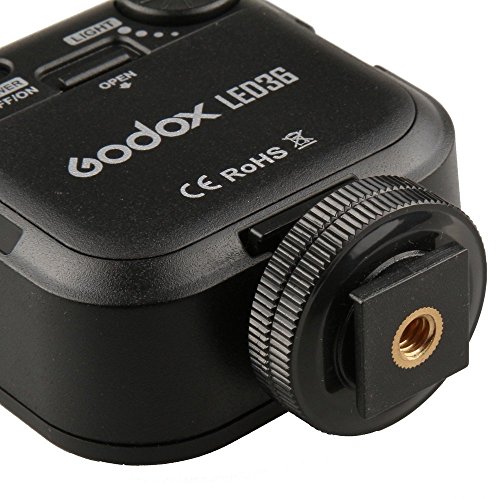 Godox LED36オンカメラLEDビデオライトホットシュー36pcs LED調光可能な超高出力、キヤノン、ニコン、ペンタックス、パナソニッ ク、ソニー、富士フイルム、オリンパスデジタルSLR DSLRカメラ適用