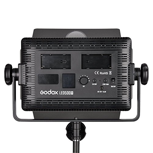 Godox 撮影機材 照明 LED 500W ビデオライト 504球 大光量 補助照明 撮影用ライト 輝度 調整可能 でき 定常光ライト 一眼レフ カメラ用 三脚 取り付けでき