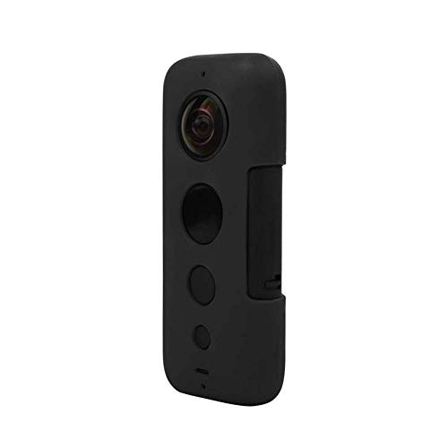 Insta360 ONE X ケース シリコーン保護ケース JMLH 擦り傷防止 滑り止め 耐衝撃ソフト保護カバー (ブラック)