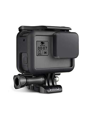 HSU GoPro Hero7・6・5用カバー 保護フレーム+シリコンレンズカバーセット ゴープロ保護ケース 着装のまま直接充電可能