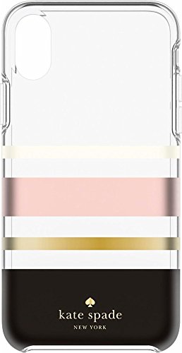 kate spade(ケイトスペード) iPhone X ハードシェルケース シャルロット・ストライプ [並行輸入品]