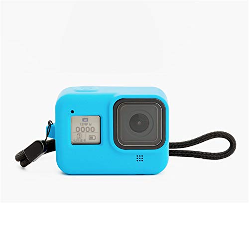 LICHIFIT GoPro 8 ケース gopro hero 8カメラ カバー シリコンケース キズ防止 全面保護 耐衝撃 ブルー