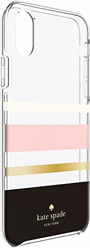 kate spade(ケイトスペード) iPhone X ハードシェルケース シャルロット・ストライプ [並行輸入品]