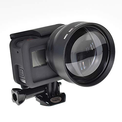 [GLIDER] GoPro用 2倍ズームレンズ ×2コンバーター HERO用望遠レンズ 52mm (対応機種：HERO7black/HERO6/HERO5) GLD9795MJ27-52