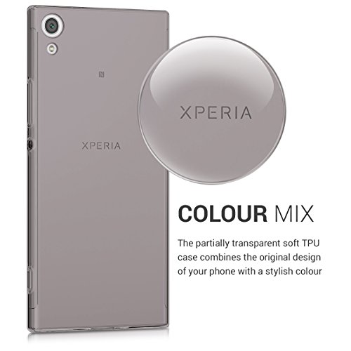 kwmobile Sony Xperia XA1 用 ケース - スマホカバー - 携帯 保護ケース 黒色/透明 ソニー エクスペリア