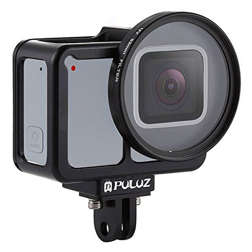 アルミ合金 ハウジングケース GoPro HERO7 シルバー ホワイト 52mm UVレンズ 軽量 PULUZ