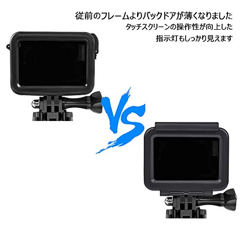 【Taisioner】GoPro HERO 5・HERO6・HERO7用 保護フレーム+シリコンキャップ 上部開閉型 第三世代 スポーツカメラアクセサリー