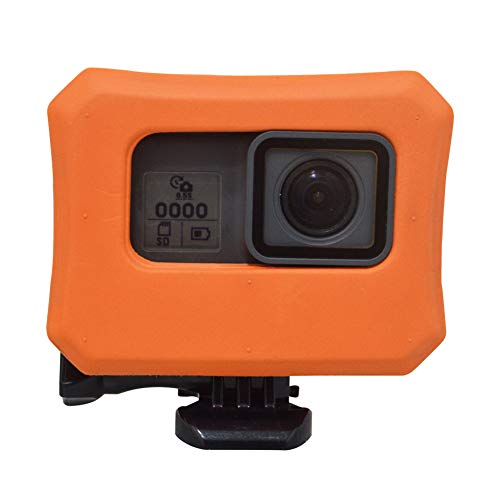 HEQEEZ 浮遊するケース 、GoPro Hero 7/6/5 カメラに用いるの沈下を防ぐ保護カバー (オレンジ色)